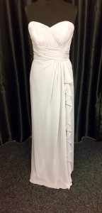 White waisted tie ruched 