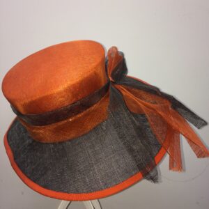 Orange wedding hat