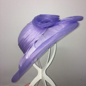 Purple satin hat