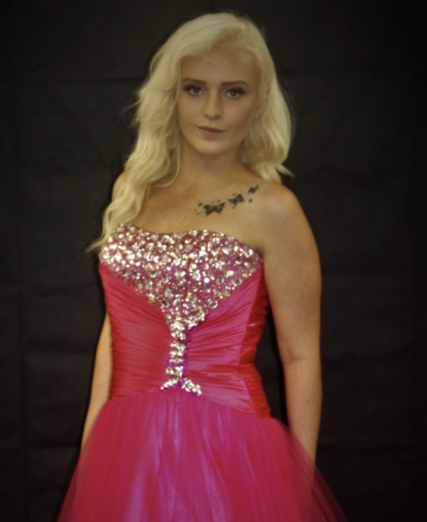 Bright Pink Long Dress Size 8 WAS: £160  NOW: £80! - Image 3