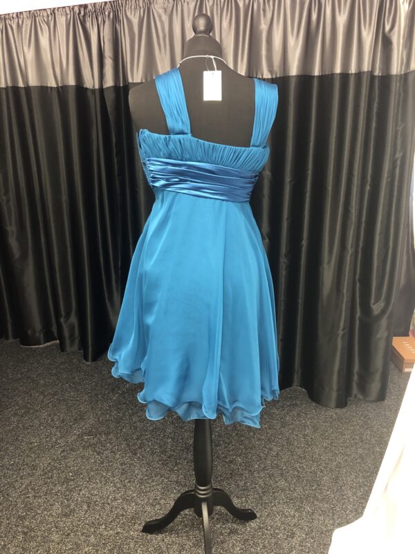 Teal Short Blue Dress