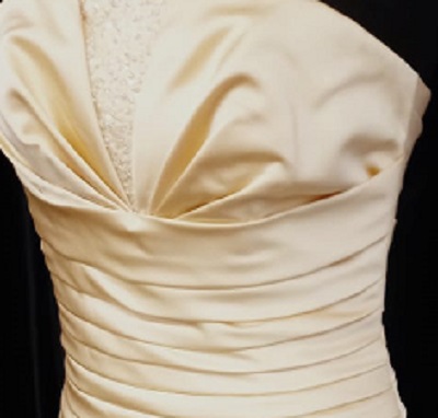 Gold Dress how the bodice looks
