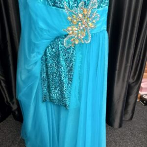 Turquoise Size 6 mini dress underneath