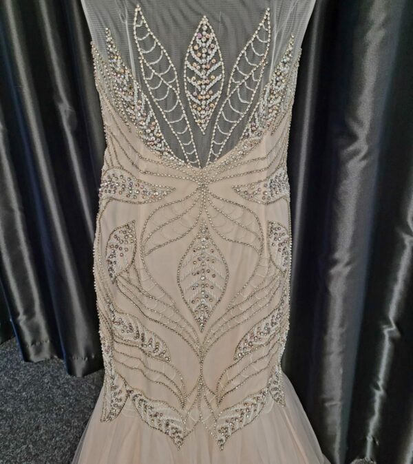 3583K  CHAMPAGNE WEDDING DRESS  WAS: £790  NOW: £250 - Image 3