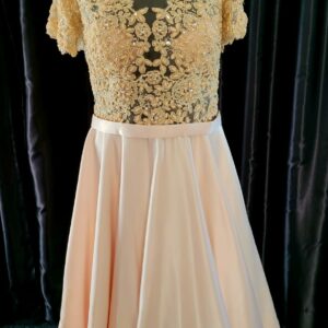 3607G CHAMPAGNE BLUSH WEDDING DRESS £260