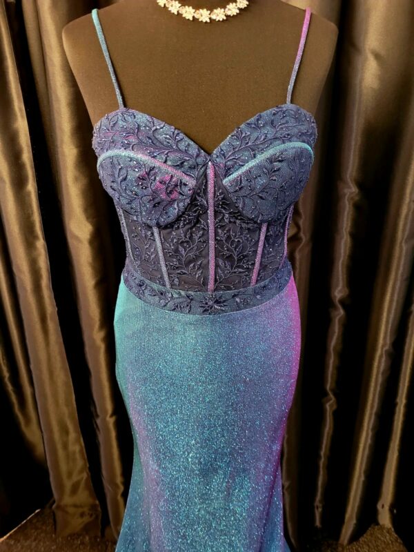 4714 Blue Chameleon Dress