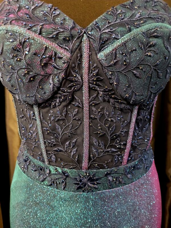 4714 Blue Chameleon Dress - Image 3