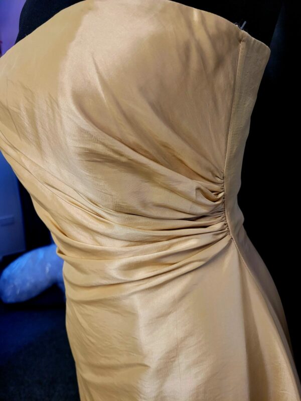 LHS615  CHAMPAGNE WEDDING DRESS  WAS: £130  NOW: £50 - Image 2