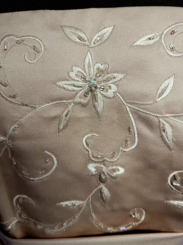 602  CHAMPAGNE WEDDING DRESS  WAS: £165  NOW: £75 - Image 3