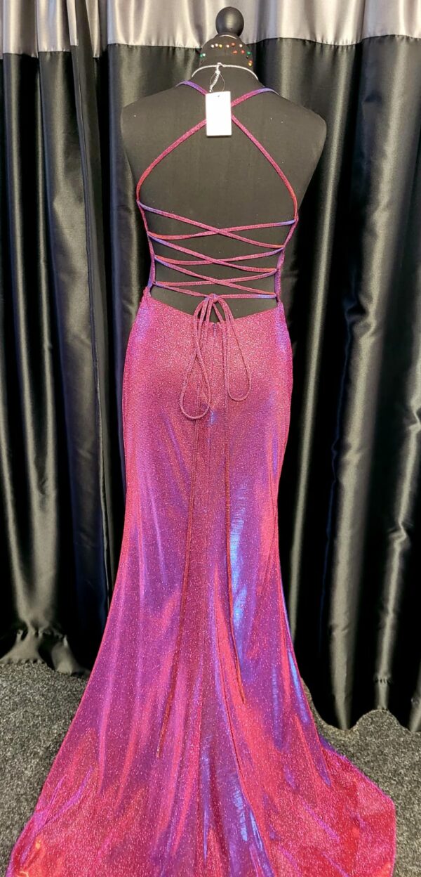AF19804 Red/Blue Dress - Image 3