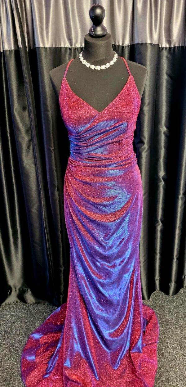AF19804 Red/Blue Dress