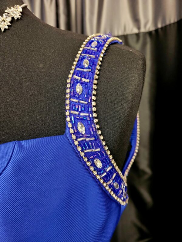 Alexia4 Royal Blue Dress - Image 4