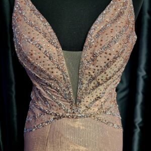 K20023 Champagne/Gold Dress