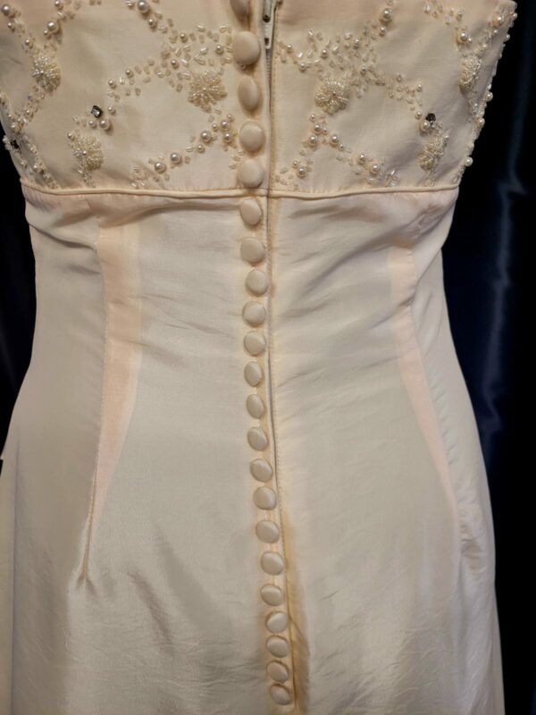 M2762  CHAMPAGNE BLUSH WEDDING DRESS  WAS: £150  NOW: £75 - Image 5