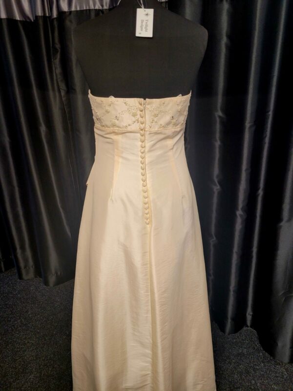 M2762  CHAMPAGNE BLUSH WEDDING DRESS  WAS: £150  NOW: £75 - Image 4