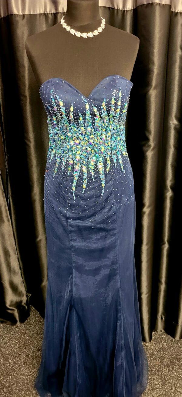 PF9243 Navy Blue Dress - Image 2