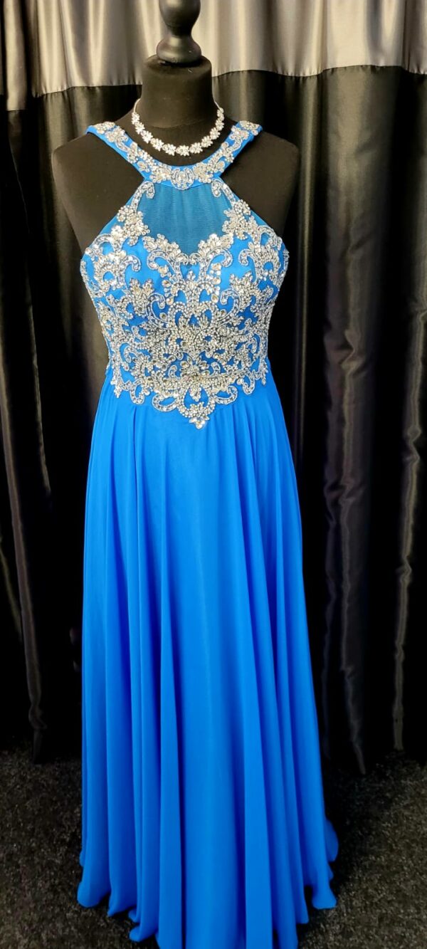 PF9481 Cobalt Blue Dress - Image 2