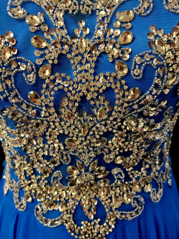 PF9481 Cobalt Blue Dress - Image 3