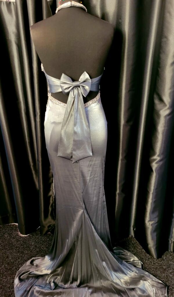 PF9627 Dark Silver Dress - Image 4