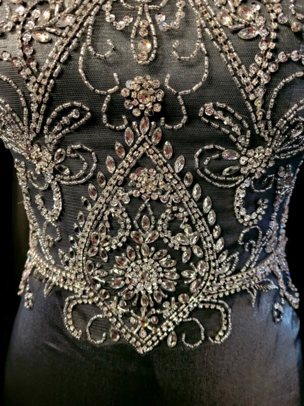 PF9627 Dark Silver Dress - Image 3