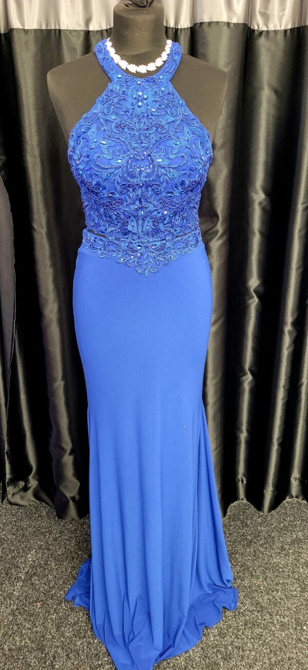 PF9676 Royal Blue Dress - Image 2