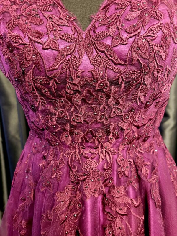 PF9708 Blackcurrant Dress - Image 3