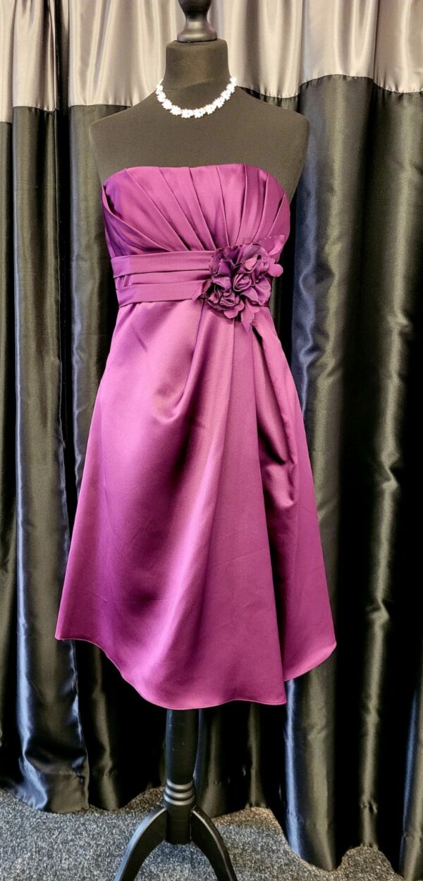Eggplant Cocktail Dress Size 8 WAS: £140  NOW: £70!
