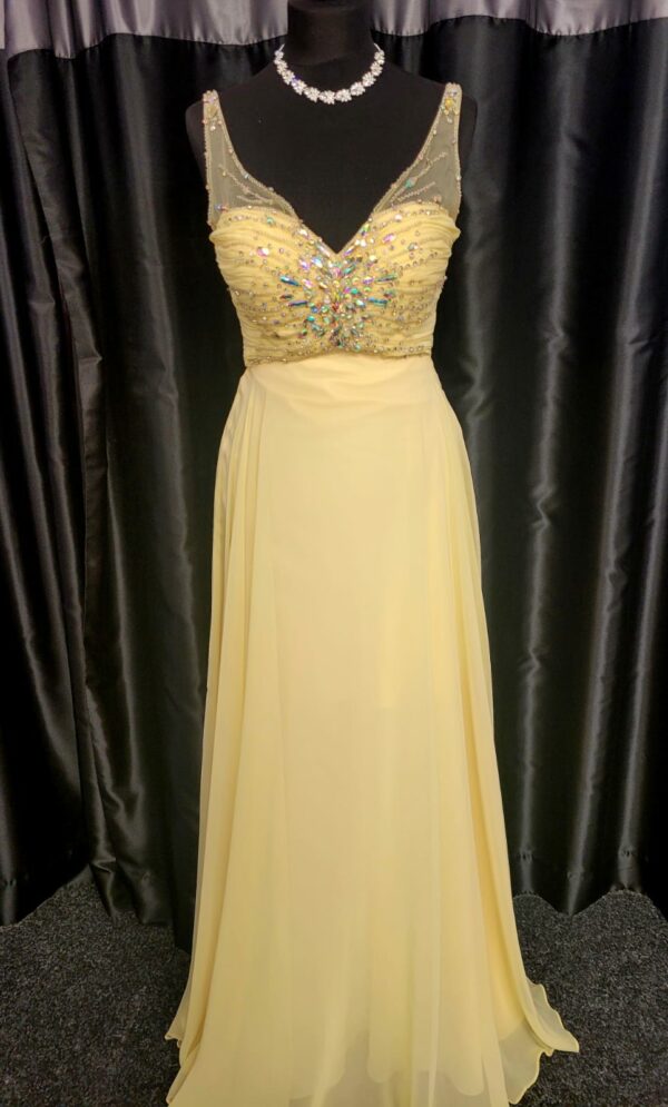 Yellow Long Dress Size 6 WAS: £256  NOW: £128!