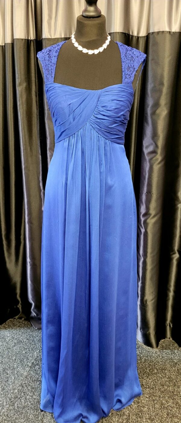 Cobalt Blue Long Dress Size 8 WAS: £230  NOW: £195!
