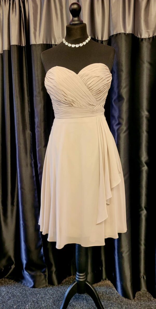 Taupe Cocktail Dress Size 8 WAS: £195  NOW: £145!
