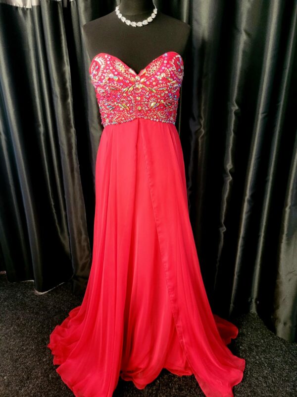 Valentine Red Dress Size 8 WAS: £235  NOW: £115!