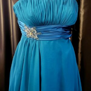 Teal Blue Cocktail Dress Size 6 WAS: £160  NOW: £75!
