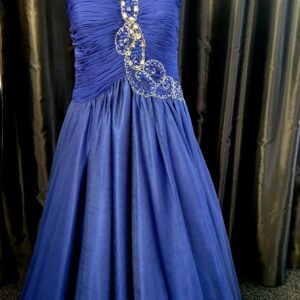 Midnight Blue Long Dress Size 18 WAS: £417  NOW: £208!