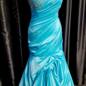 Turquoise Long Dress Size 8 WAS: £185  NOW: £90!