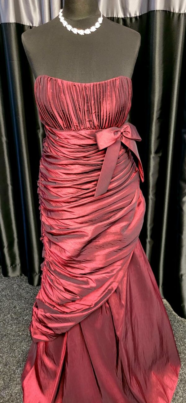 Dark Red Long Dress Size 18 WAS: £175  NOW: £85!