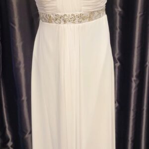 White Long Dress Size 16 WAS: £185  NOW: £90!