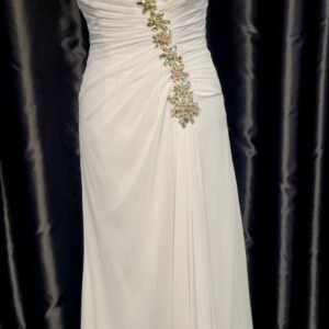 White Long Dress Size 8 WAS: £250  NOW: £125!
