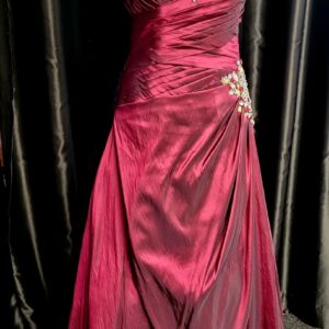 Raspberry Long Dress Size 8 WAS: £295  NOW: £195!
