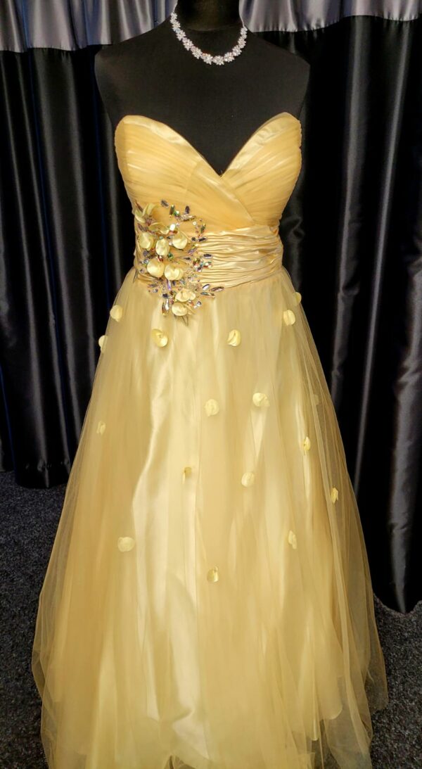Lemon Long Dress Size 22  WAS: £180  NOW: £120!