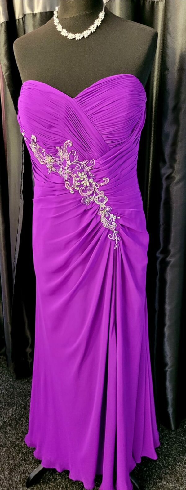 Purple Long dress Size 18 WAS: £150  NOW: £75!