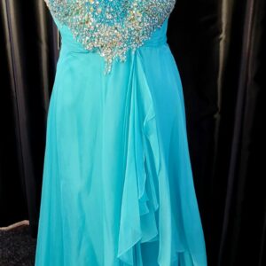 Turquoise Long Dress Size 18 WAS: £250  NOW: £125!