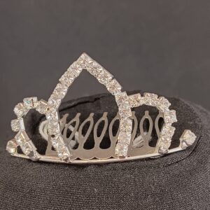 Silver crystal simple tiara
