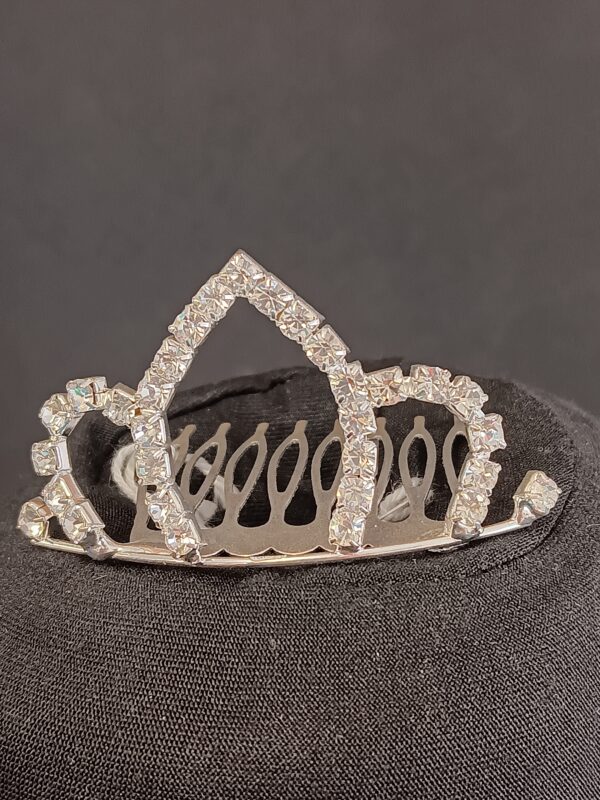 Silver crystal simple tiara