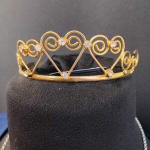 Gold Heart Tiara